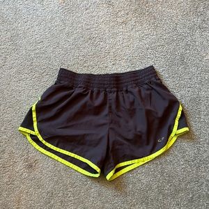 Champion shorts dark grey/lime green trim. Size Medium